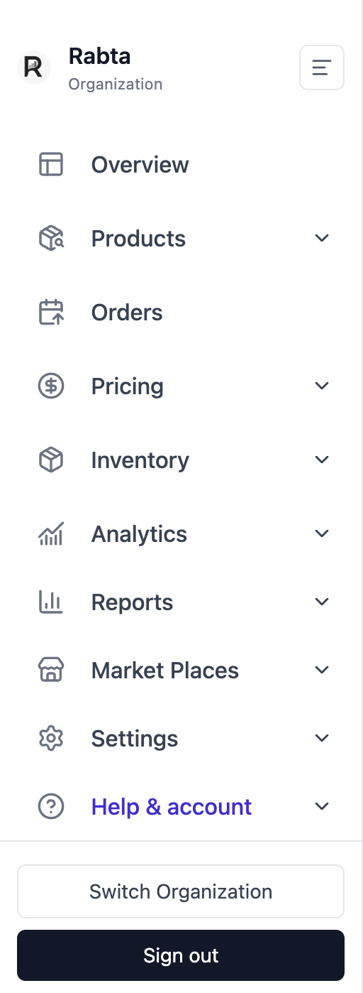 Navigation Sidebar